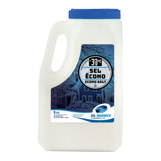 Sel Warwick Sel déglaçant Econo, bleu, -30 °C, cruche de 5 kg