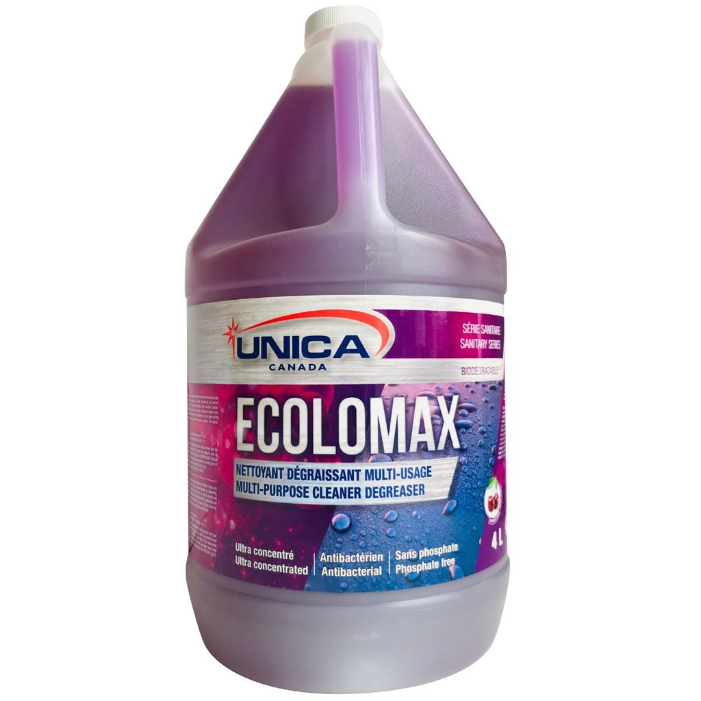 Unica Ecolomax Ultra-Concentrated Heavy-Duty Cleaner Degreaser, 4 L
