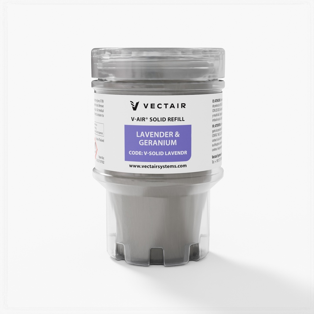 Vectair Recharge de désodorisant V-Air Solid, lavande et géranium