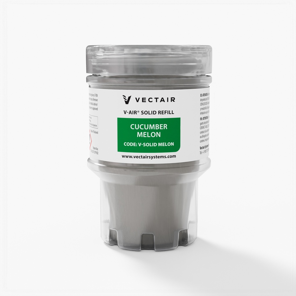 Vectair Recharge de désodorisant V-Air Solid, concombre et melon