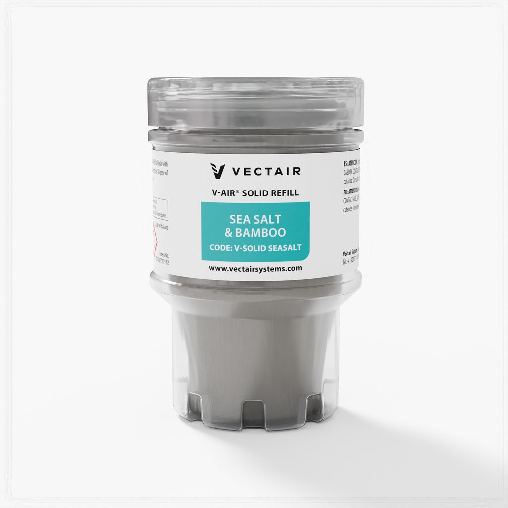 Vectair Recharge de désodorisant V-Air Solid, sel de mer et bambou