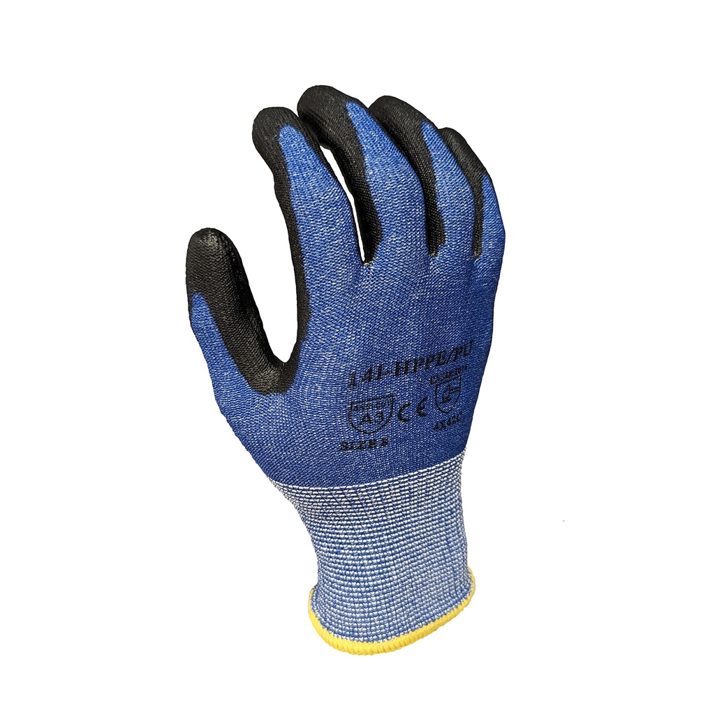 Wayne Safety Gants anti-coupures en polyéthylène haute performance avec paume en polyuréthane, grand