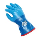 Showa Atlas 282 Waterproof Insulated Winter Work Gloves, Blue, Large