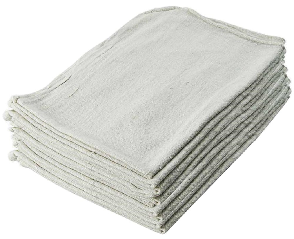 Wipeco Serviettes d'atelier Premium, blanches, 14 x 14 po, paquet de 100