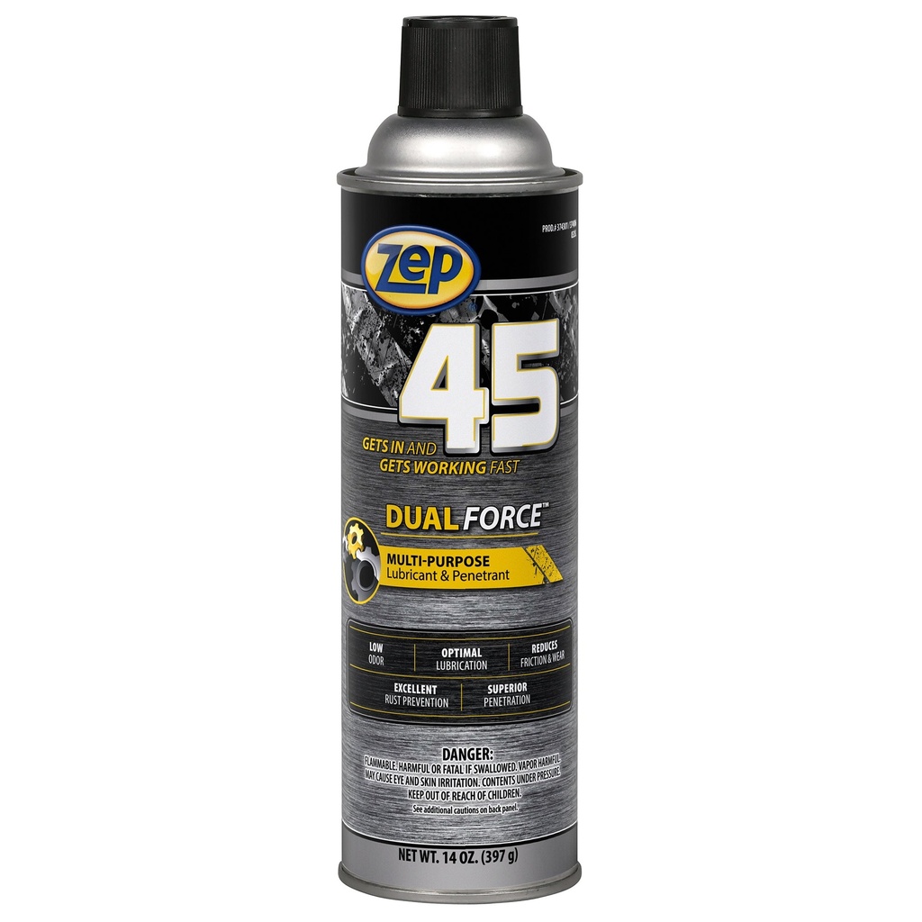 Zep Lubrifiant pénétrant tout usage 45 Dual Force en aérosol, 397 g