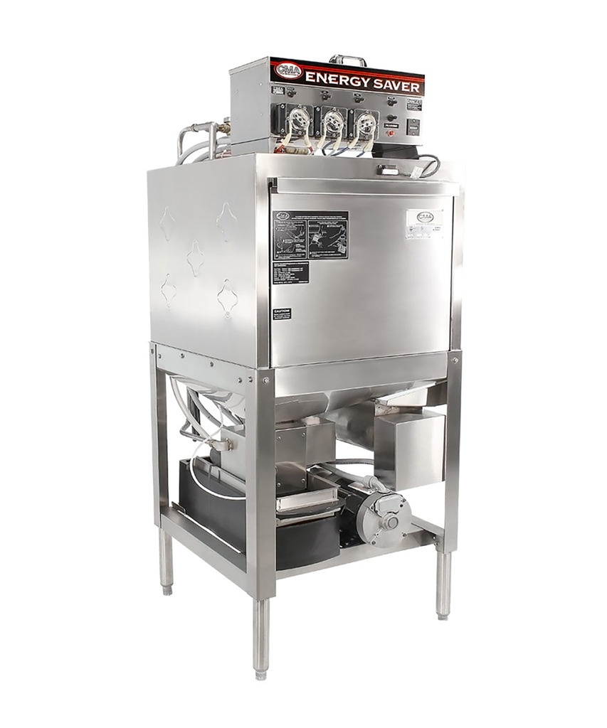 CMA Dishmachines EST-FL Lave-vaisselle à chargement frontal basse température avec Hot Water Assurance, 115 V