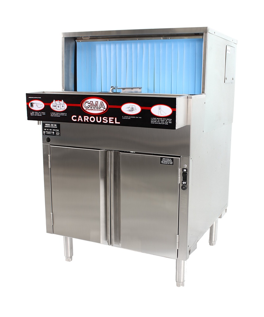 CMA Dishmachines GL-C Low Temp Glass Washer with ScrapTrap, 208-230V
