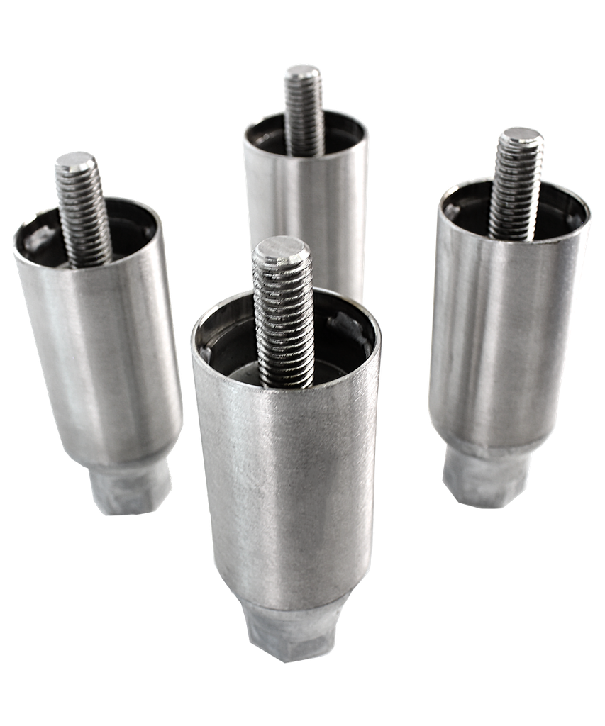CMA Dishmachines Stainless Steel Legs, 4 in, Set of 4, Low Temp Undercounters