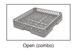 CMA Dishmachines Open Combination Dishrack, Case of 6