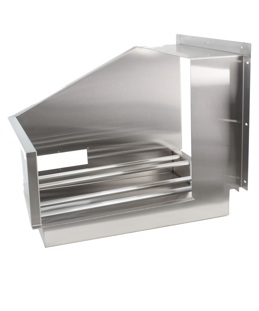 CMA Dishmachines Corner Feed Table, Tall, 21 in, Left, Factory Installed
