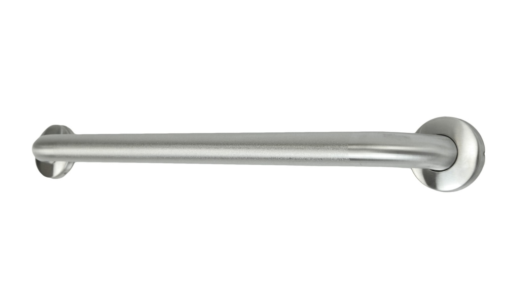 Frost Products barre d'appui 1001-SP en acier inoxydable, fini brossé et martelé, 1 1/4 po, 24 po