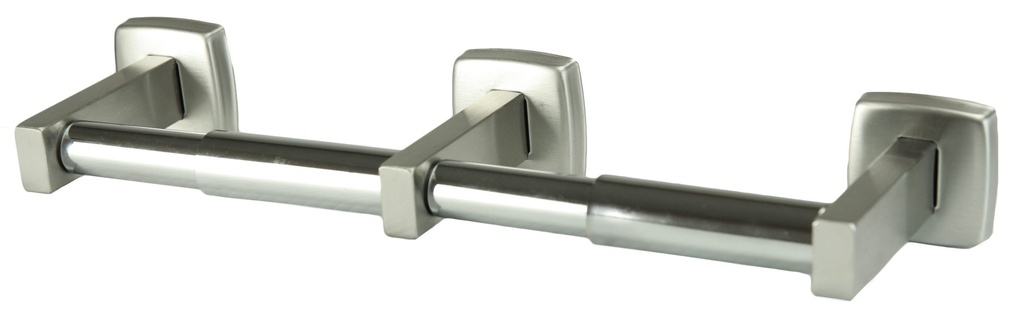 Frost Products 1135-DBLS Surface-Mounted Double Toilet Paper Holder, Brushed Stainless Steel