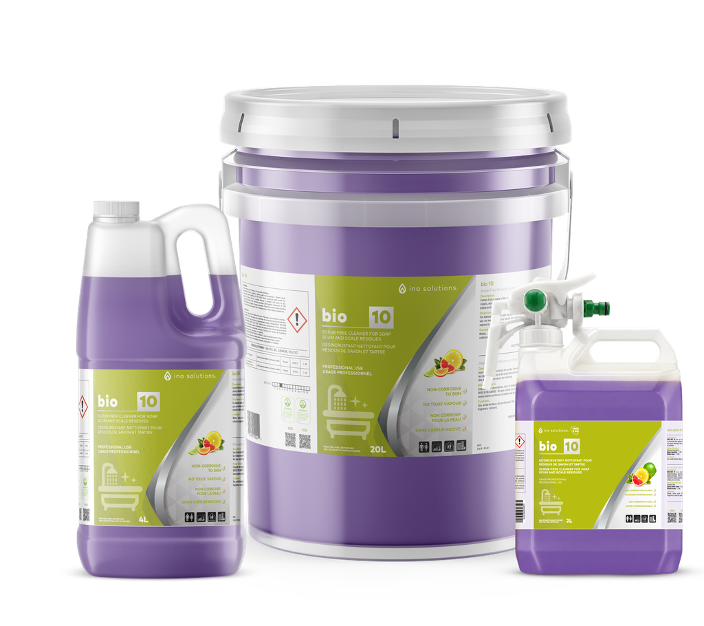 INO BIO 10 Twist & Go Désincrustant pour résidus de savon et tartre, 2 L