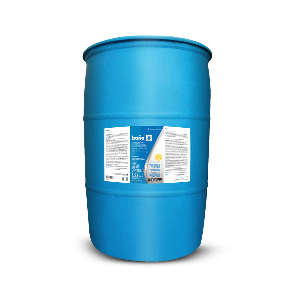 INO BANO 6 Nettoyant dégraissant désinfectant concentré, 208 L (DIN 02506947)