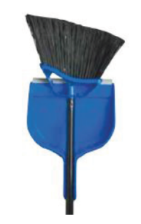 Balai à angle avec porte poussière à clip