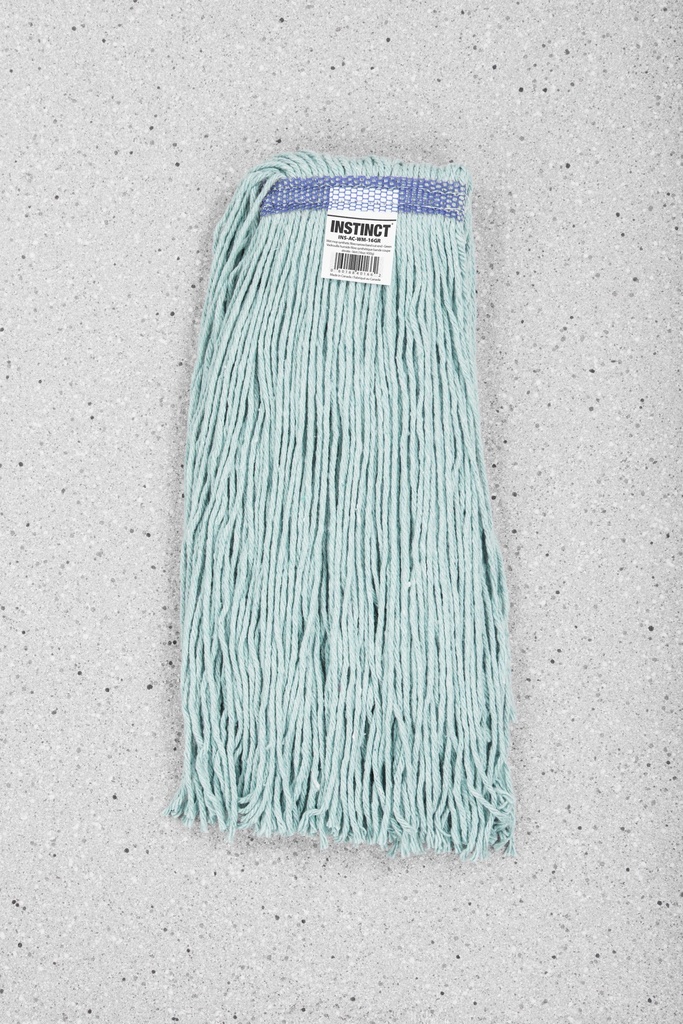 Green wet mop