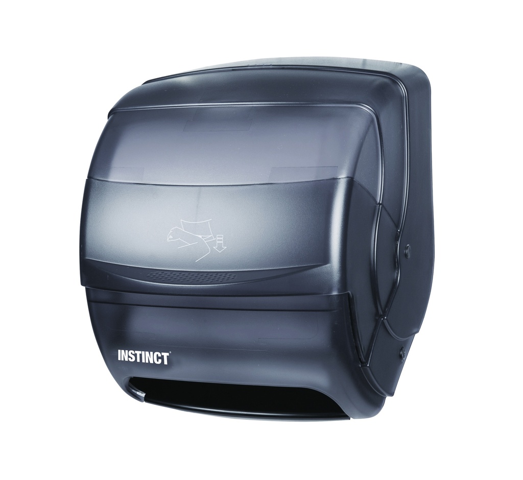 Instinct lever roll towel dispenser