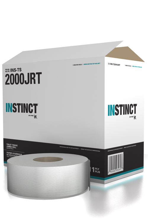 Jumbo Roll Bath Tissue 1 ply, 8 x 2000 feet