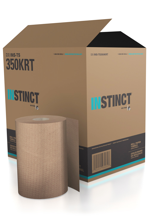 Roll Paper Towels, Kraft, 12 x 350 feet.