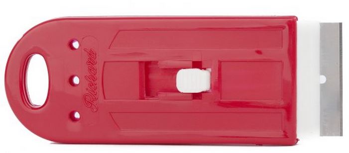 Grattoir vitre/planchers et couteau en plastique