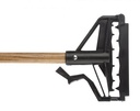 Quick change wet mop handle