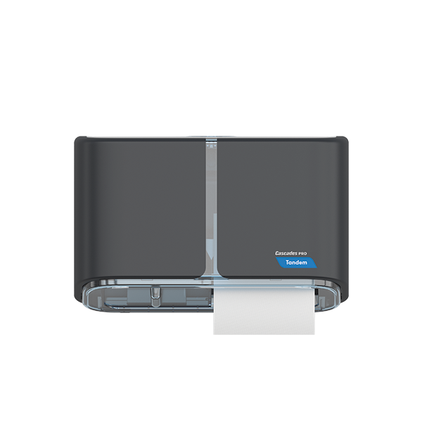 Side-by-side high capacity toilet paper dispenser