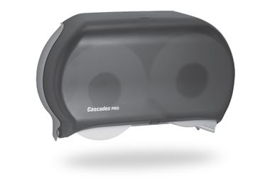 Distributrice de papier toilette à deux rouleaux géants