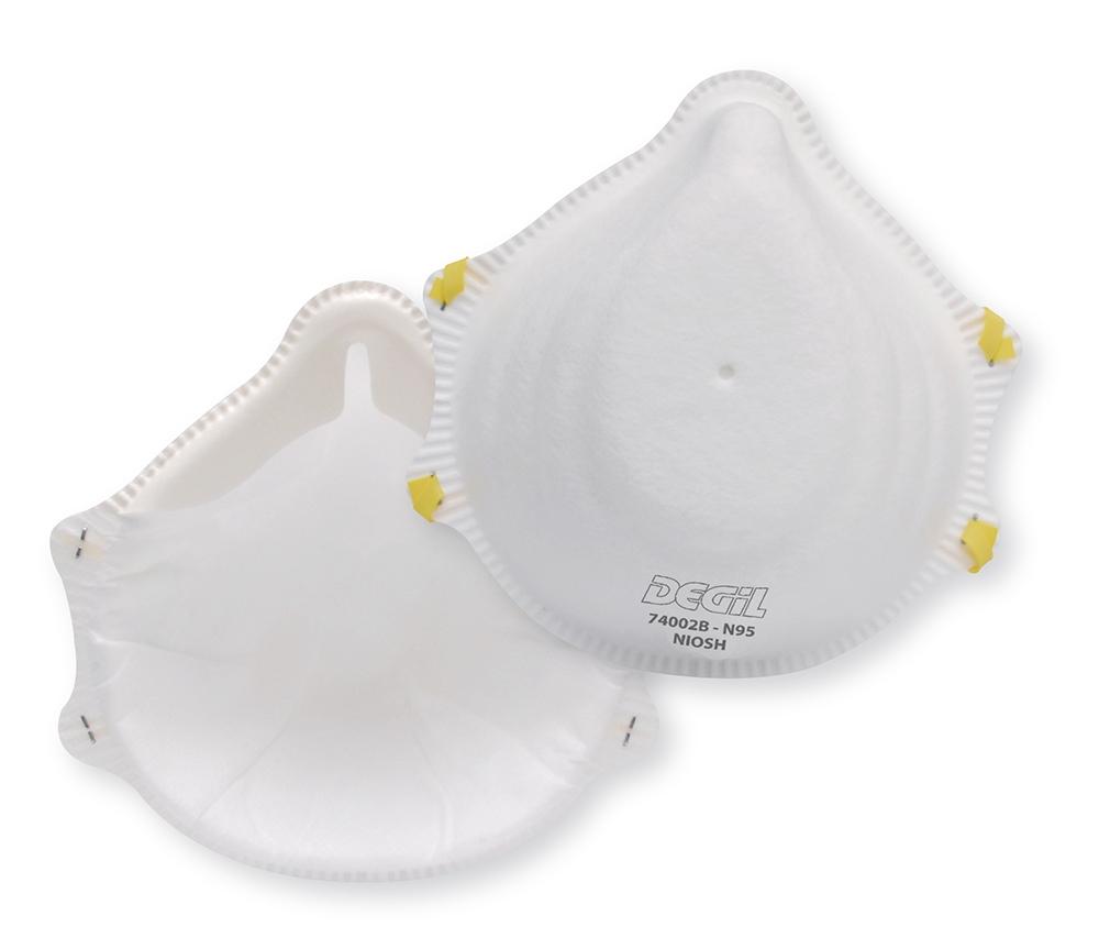 Degil disposable N95 respirators (NIOSH) 20 per box