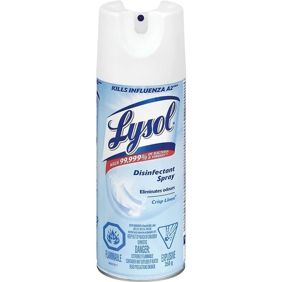 Lysol® Disinfectant Spray – Crisp Linen, 539 g
