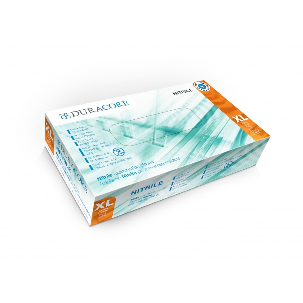 Nitrile Gloves E Series - X-Large, 3.2mil, 100 per box