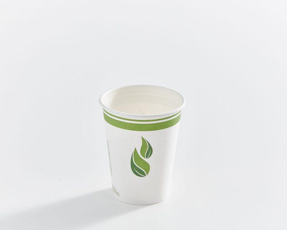 8 OZ PLA Lined Hot Drink Paper Cup Compostable, 20 x 50 units