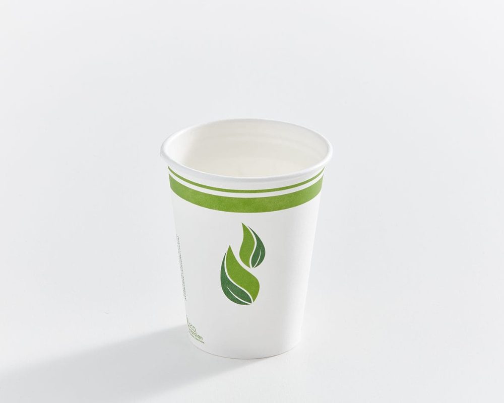 Gobelet en carton pour boisson chaude doublé de PLA Compostable, 12 OZ, 20 x 50 unités