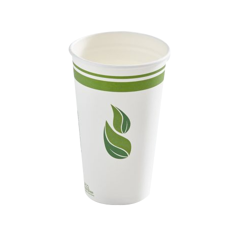 16 oz PLA Lined Hot Drink Cup Compostable