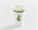 Gobelet à boisson chaude doublé de PLA compostable, 16 oz, 20 x 50 unités