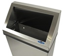 Metallic trash can, 13 gal (50 L)