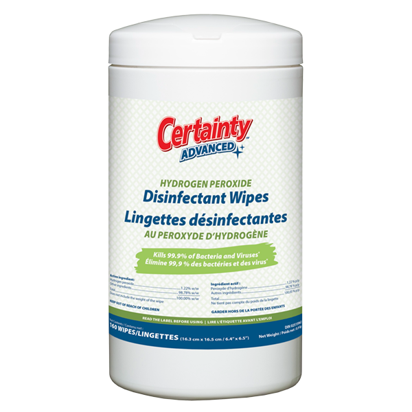 Advanced Hydrogen Peroxide Disinfectant Wipes – pack of 160