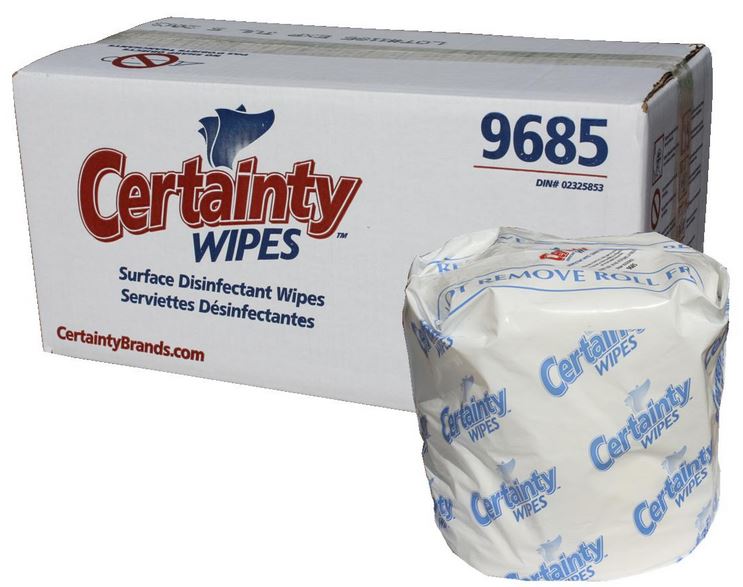 Lingettes humides désinfectantes Certainty