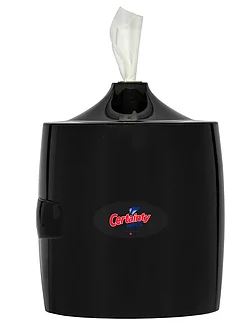 White and black wall mounted dispenser