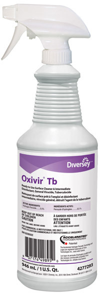 Nettoyant désinfectant un temps prêt à l'emploi Oxivir® Tb – seau de 18,9 L (5 gal)