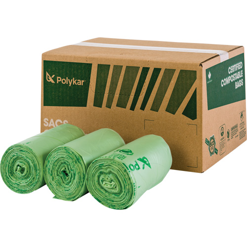 Certified Compostable Bags, 26" x 36", 200/box