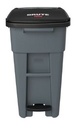 BRUTE® 32 GAL STEP-ON ROLLOUT CONTAINER GRIS