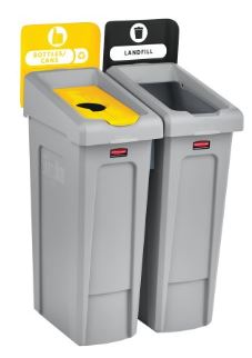 Slim Jim recycling station 2 stream landfill/bottlescans