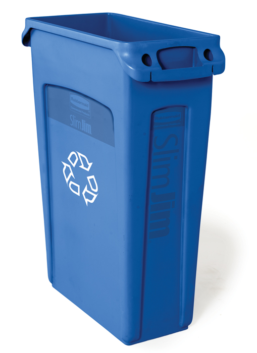 Contenant de recyclage Slim Jim avec canaux de ventilation - 23 gal (87,1 L)