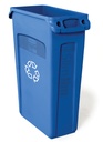 Contenant de recyclage Slim Jim avec canaux de ventilation - 23 gal (87,1 L)