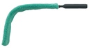 Flexible dusting wand with microfiber sleeve