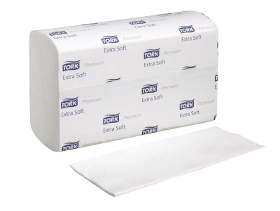 Essuie-mains à plis multiples Tork Premium, blanc, H2, 12 x 250