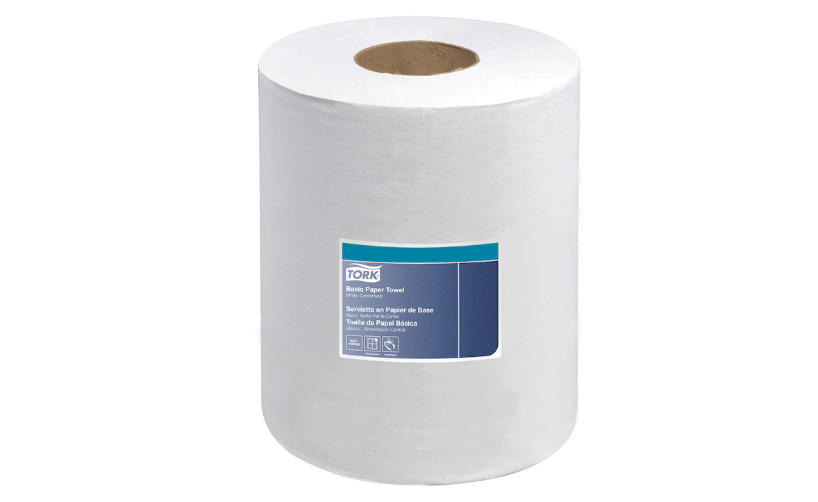 Tork Basic Centrefeed Paper Wiper, White, M2, 2 ply, 6 x 600 sheets