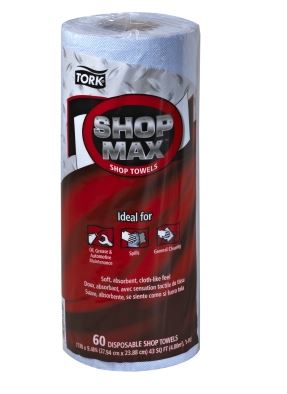 Wipers and Cleaning Cloths Tork Advanced ShopMax Strong Blue – case of 30 rolls of 60 sheets