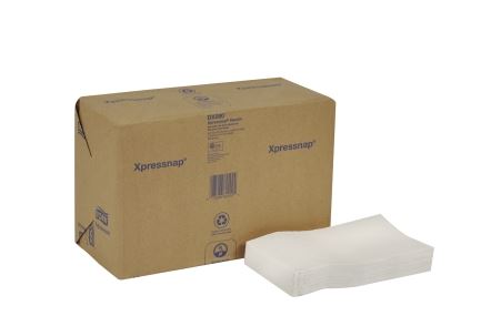 Serviettes de table, plis entrecroisés, 12 x 400 feuilles
