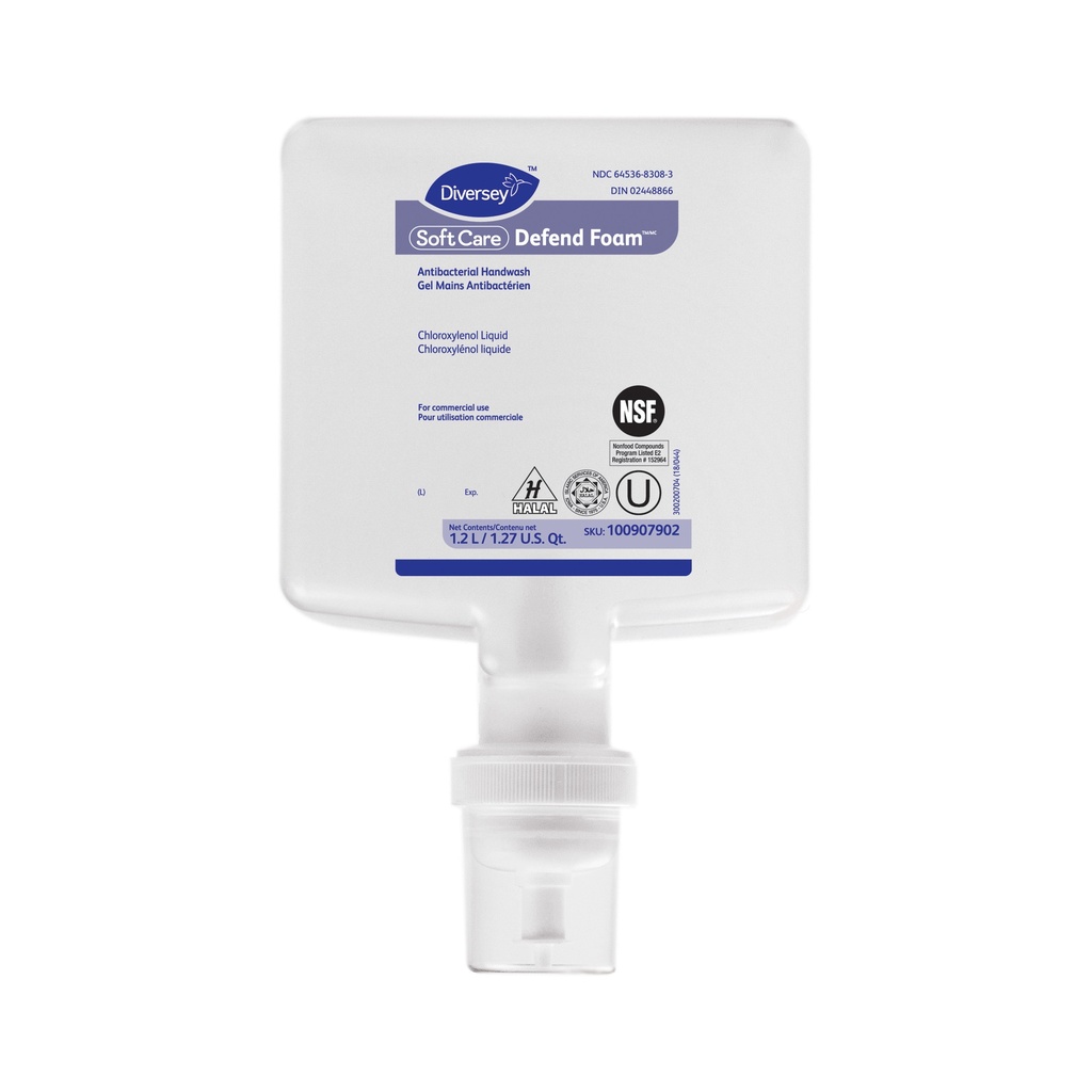 Savon à mains antibactérien en mousse Soft Care® Defend – 1,2 L